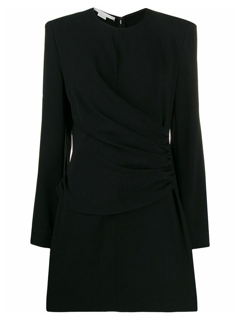 Stella McCartney gathered-panel fitted mini-dress - Black