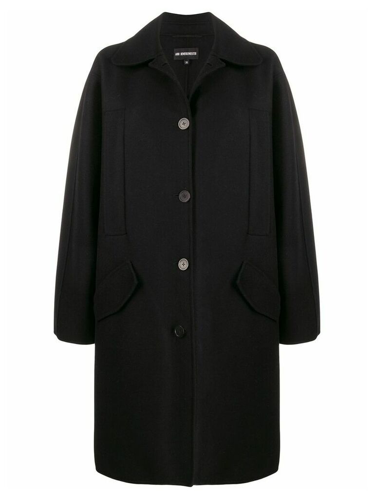Ann Demeulemeester oversized pocket coat - Black