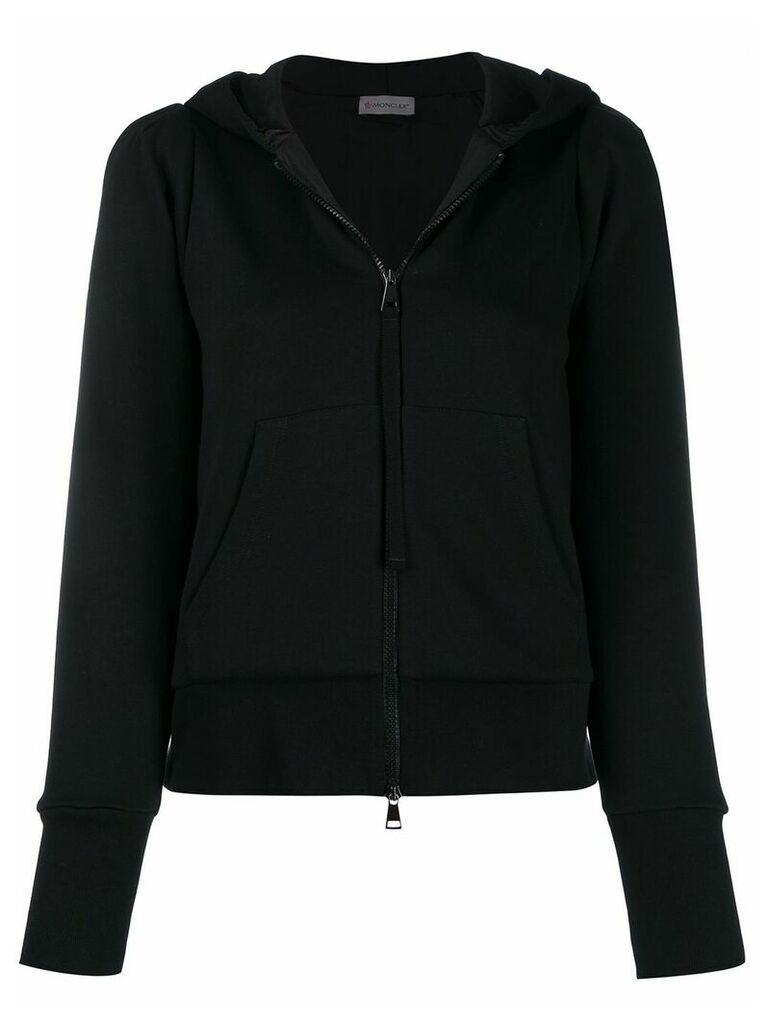 Moncler hooded zip-up jacket - Black