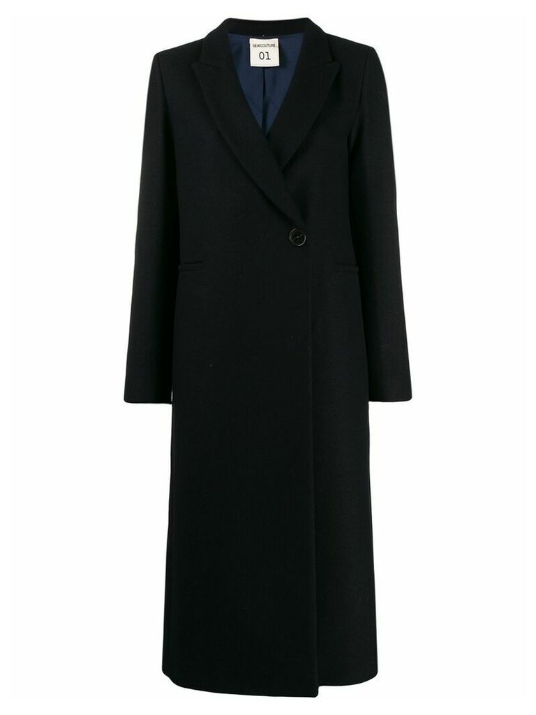 Semicouture long double breasted coat - Blue