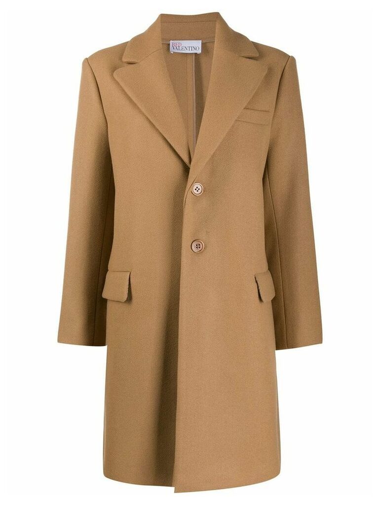 RedValentino single-breasted coat - NEUTRALS