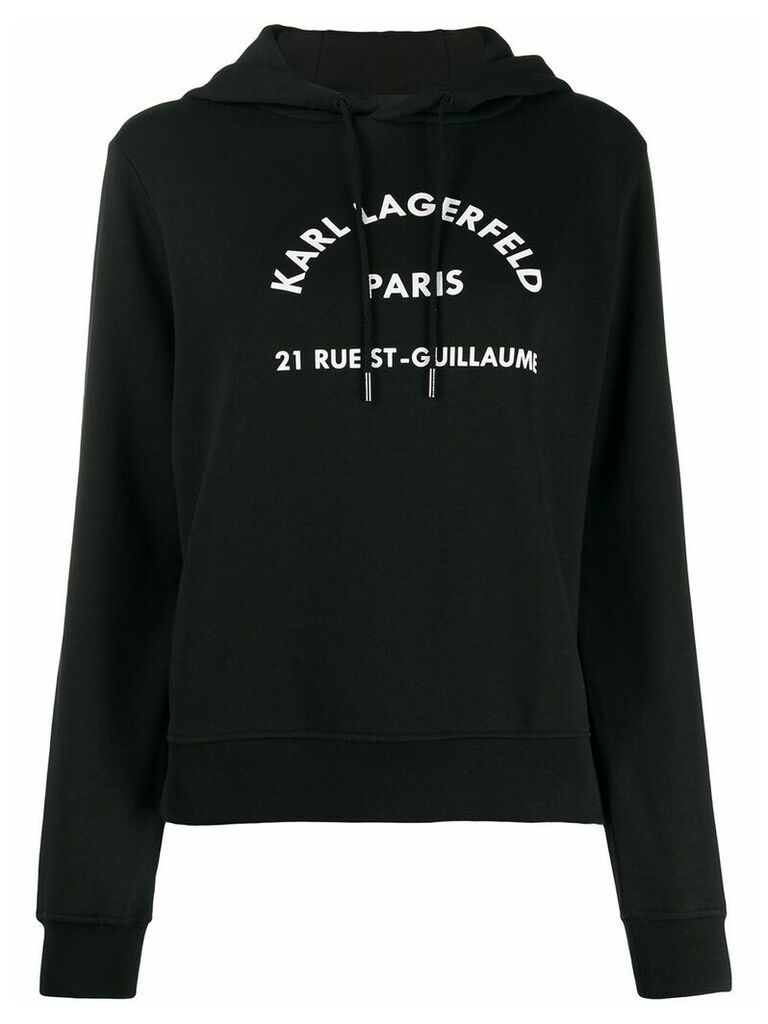Karl Lagerfeld logo print sweatshirt - Black