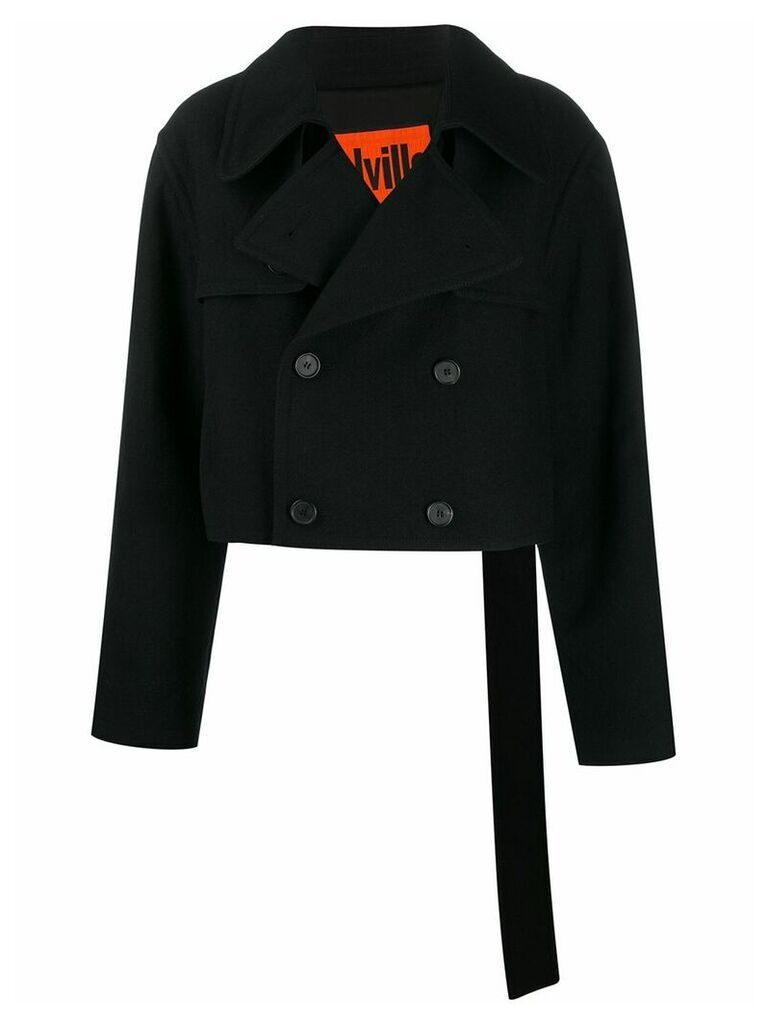 colville cropped trench coat - Black