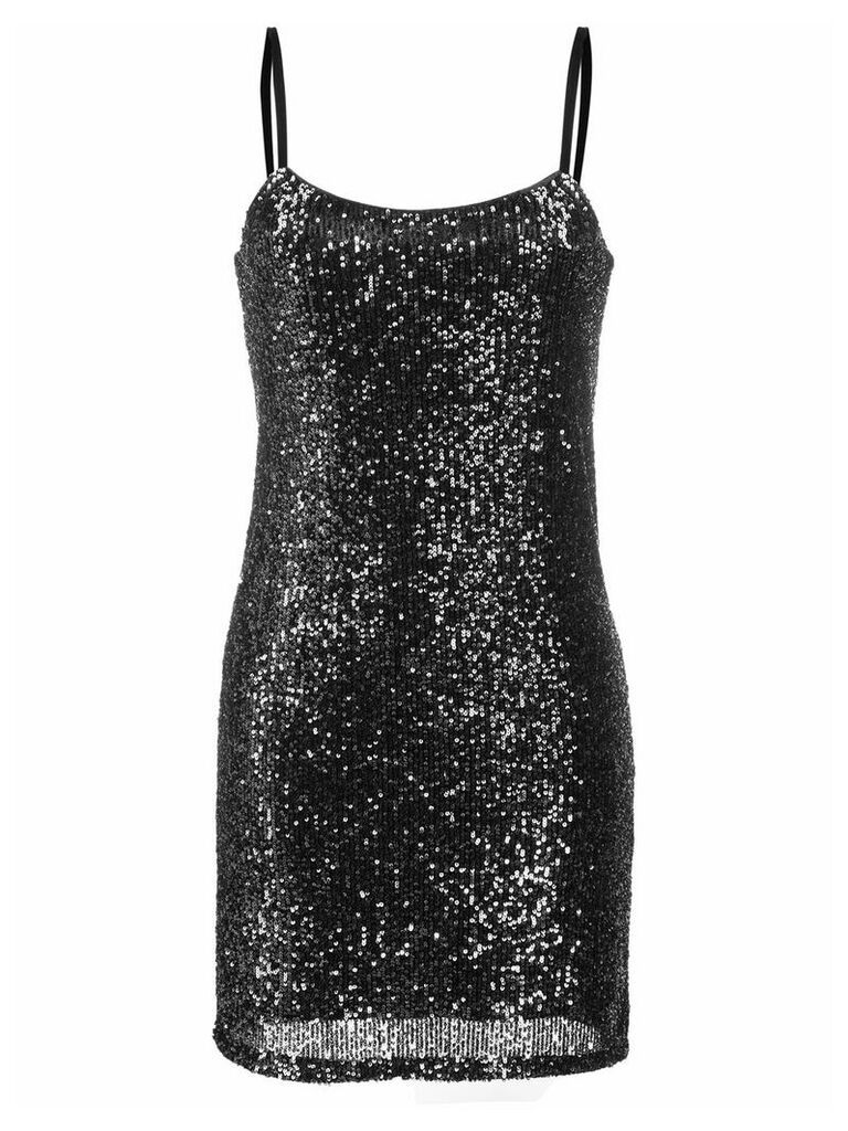 LIU JO sequin embroidered party dress - SILVER