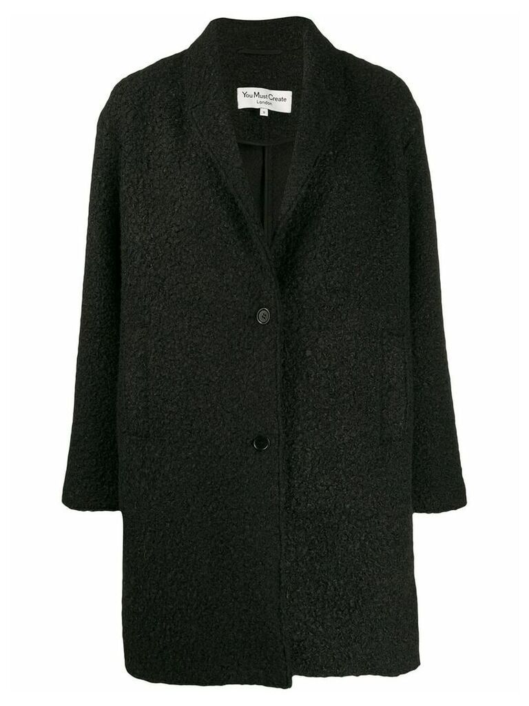 YMC faux shearling coat - Black