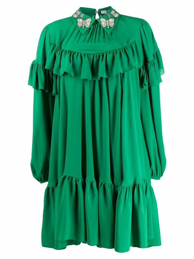 Vivetta ruffle trim dress - Green