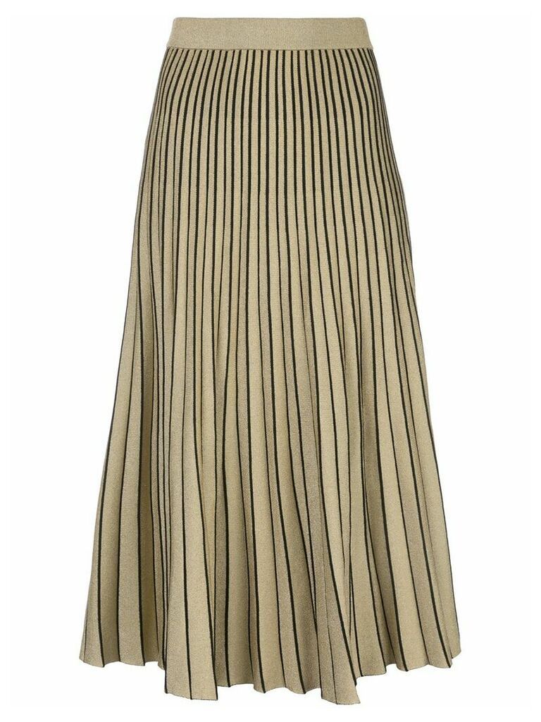 Proenza Schouler metallic thread midi skirt - GOLD