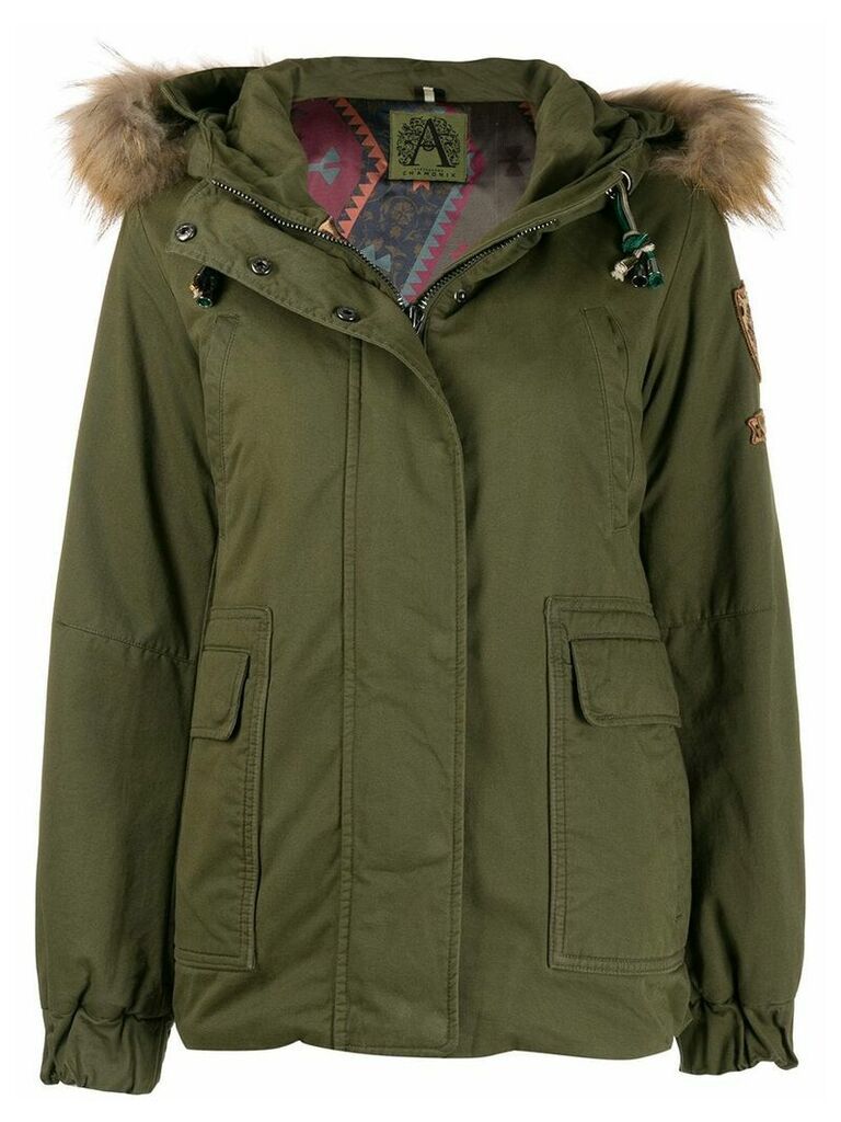 Alessandra Chamonix hooded parka coat - Green