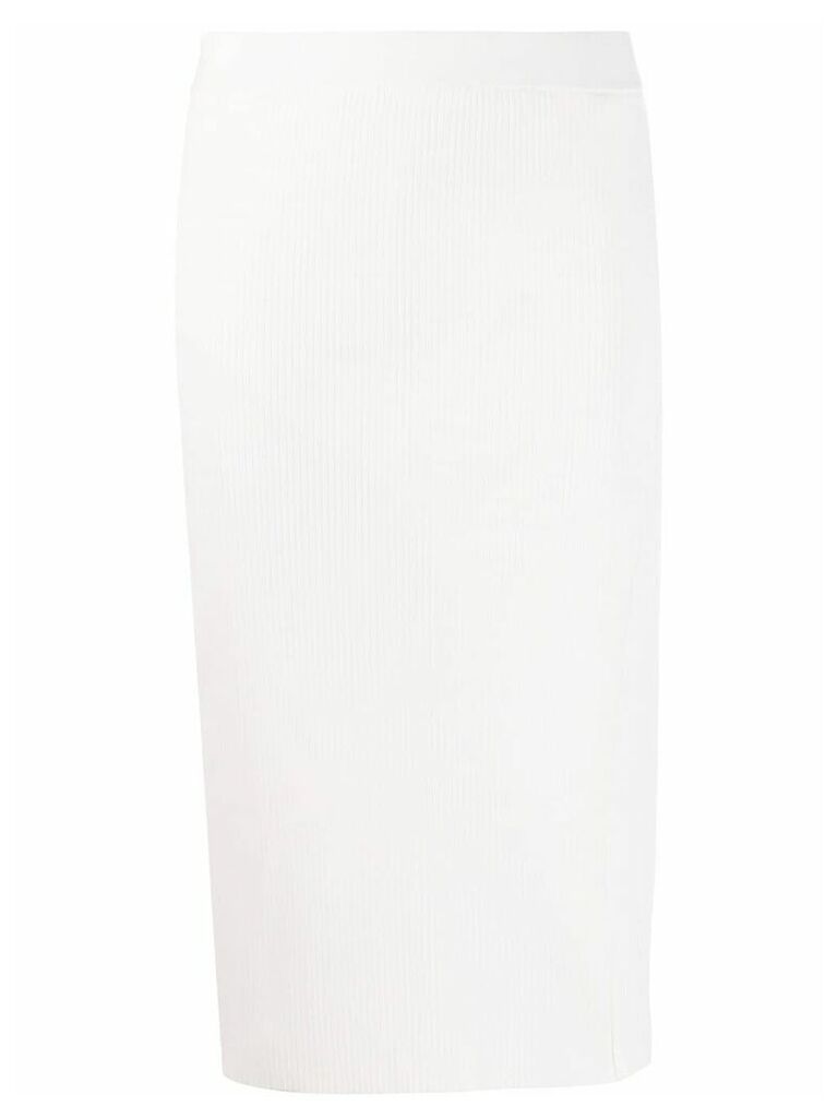 Jonathan Simkhai ribbed knit midi skirt - White