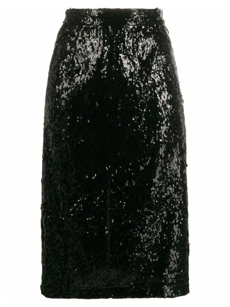 Nº21 sequinned midi skirt - Black