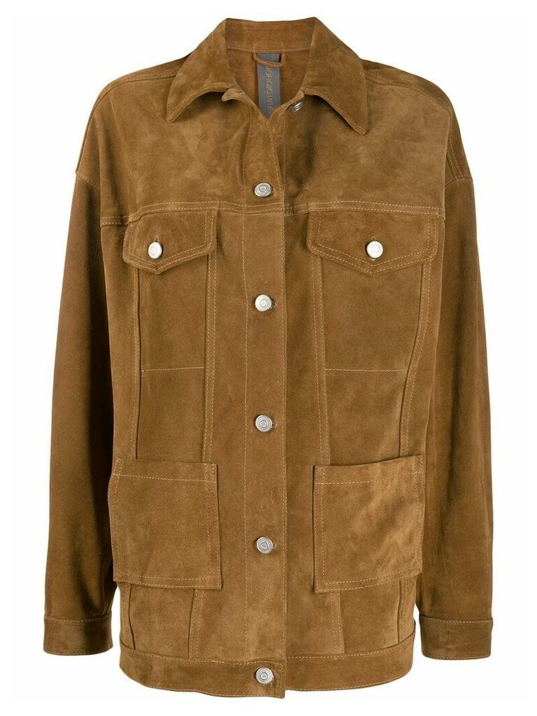 Giorgio Brato oversized western jacket - NEUTRALS