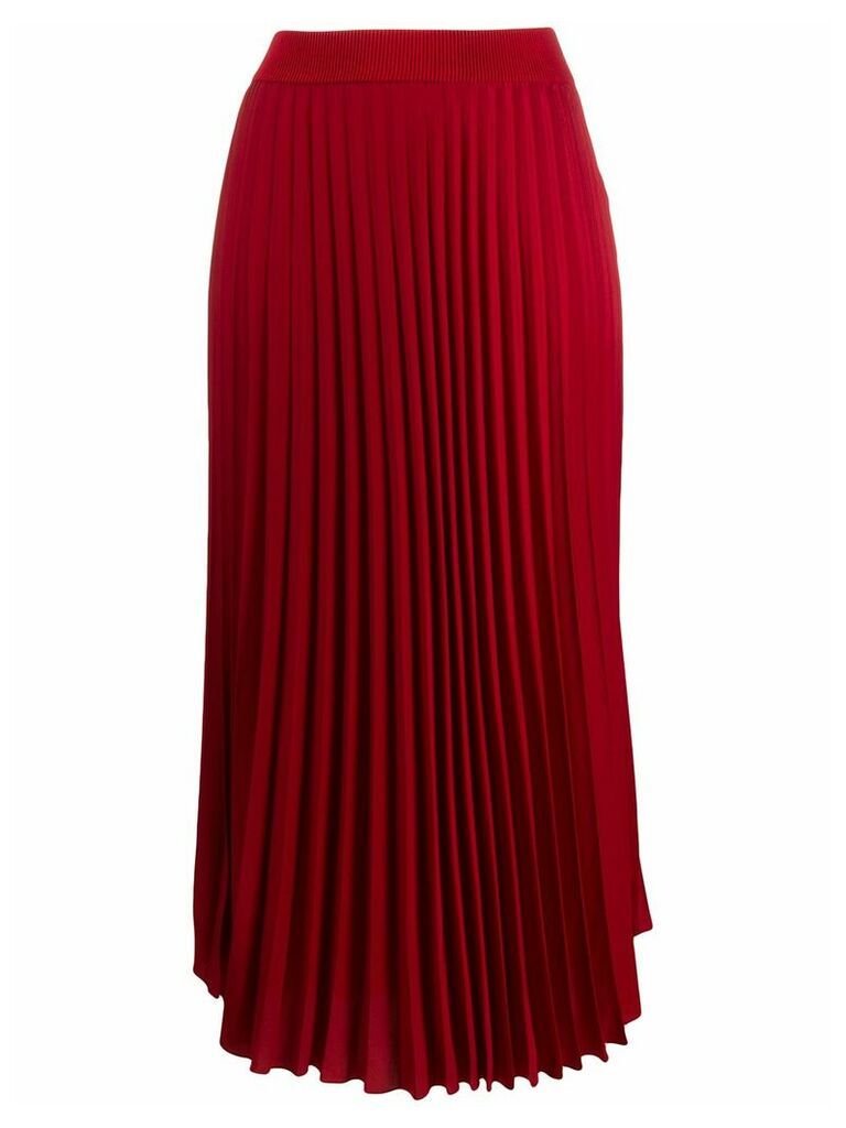 Moncler pleated midi skirt - Red