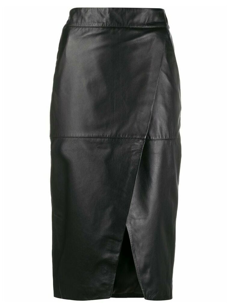 L'Autre Chose stitched panel skirt - Black