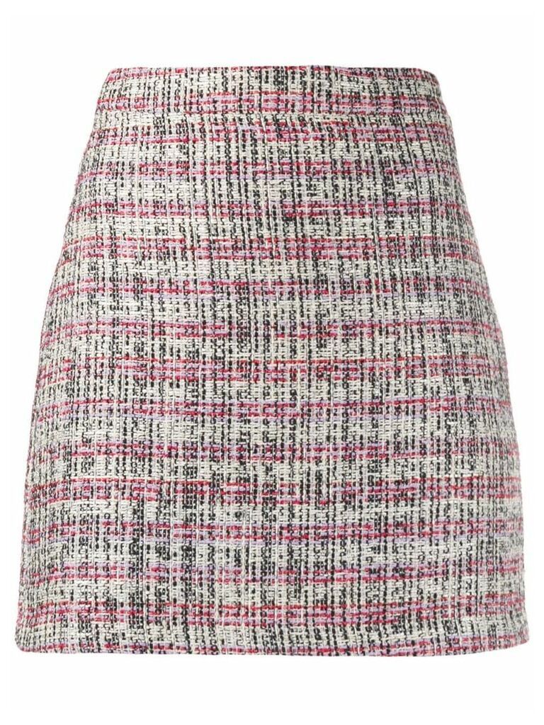Andamane tweed effect skirt - White