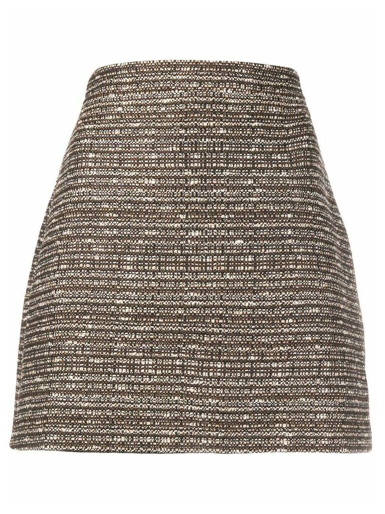 Andamane tweed effect skirt - Brown