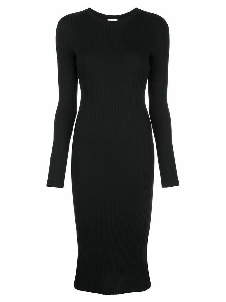 RE/DONE fitted ribbed dress - Black