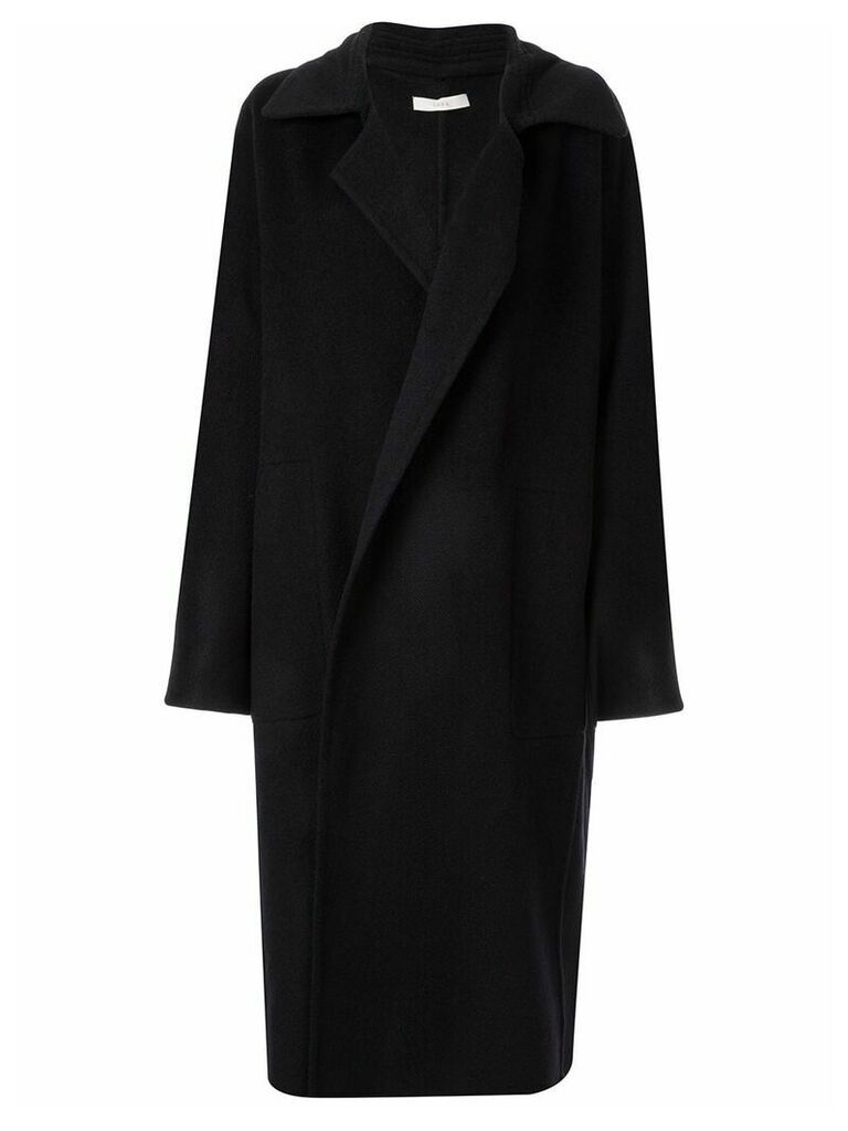 Seya. oversized knit coat - Black