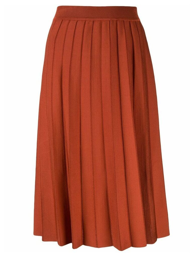 Casasola high waisted pleated skirt - Red