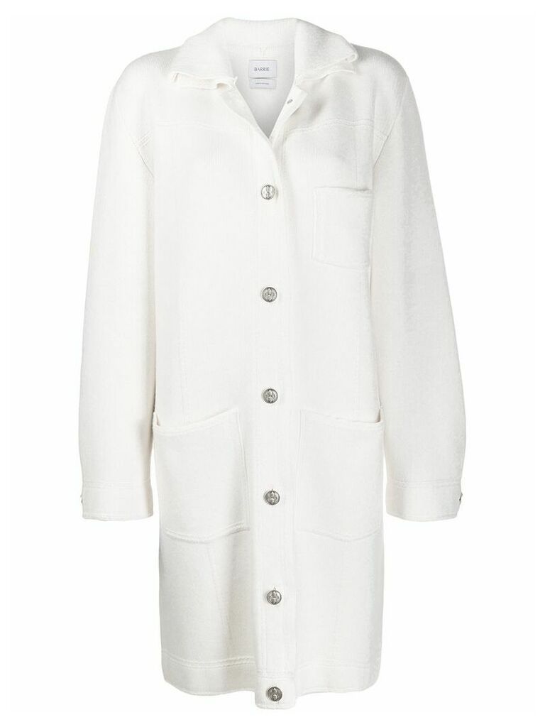 Barrie Sherpa collar coat - White