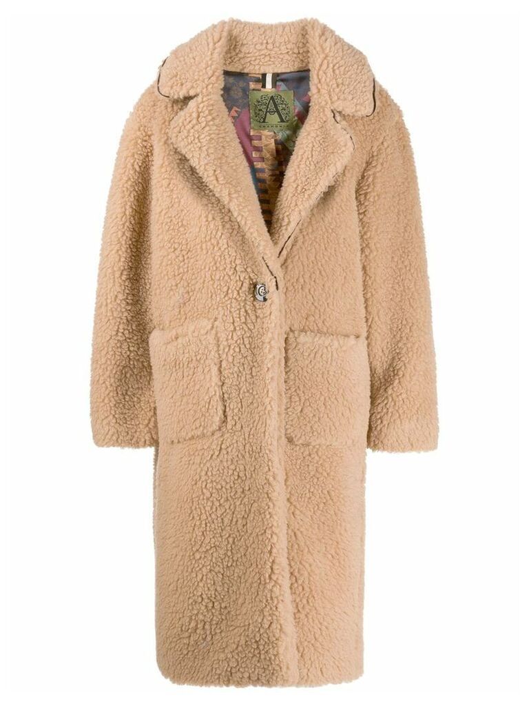 Alessandra Chamonix button-front coat - Brown