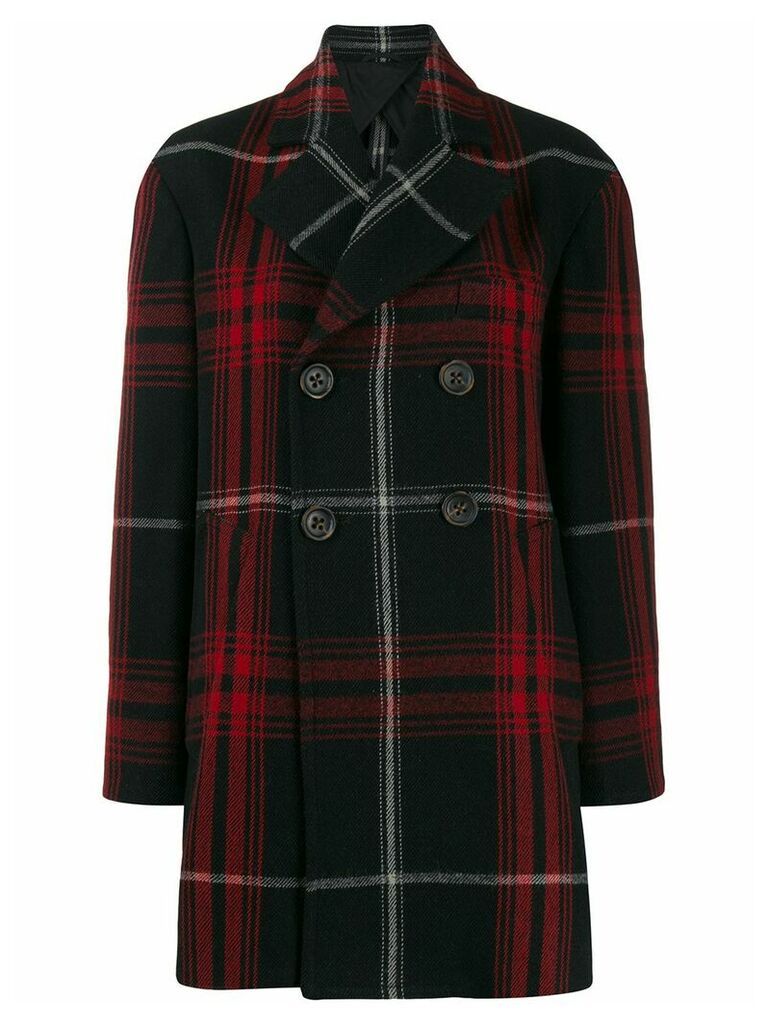 Vivienne Westwood Anglomania checked short coat - Black