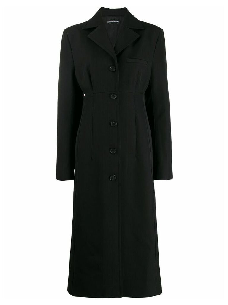 Kwaidan Editions single breasted coat - Black