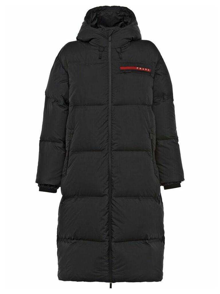 Prada technical puffer coat - Black