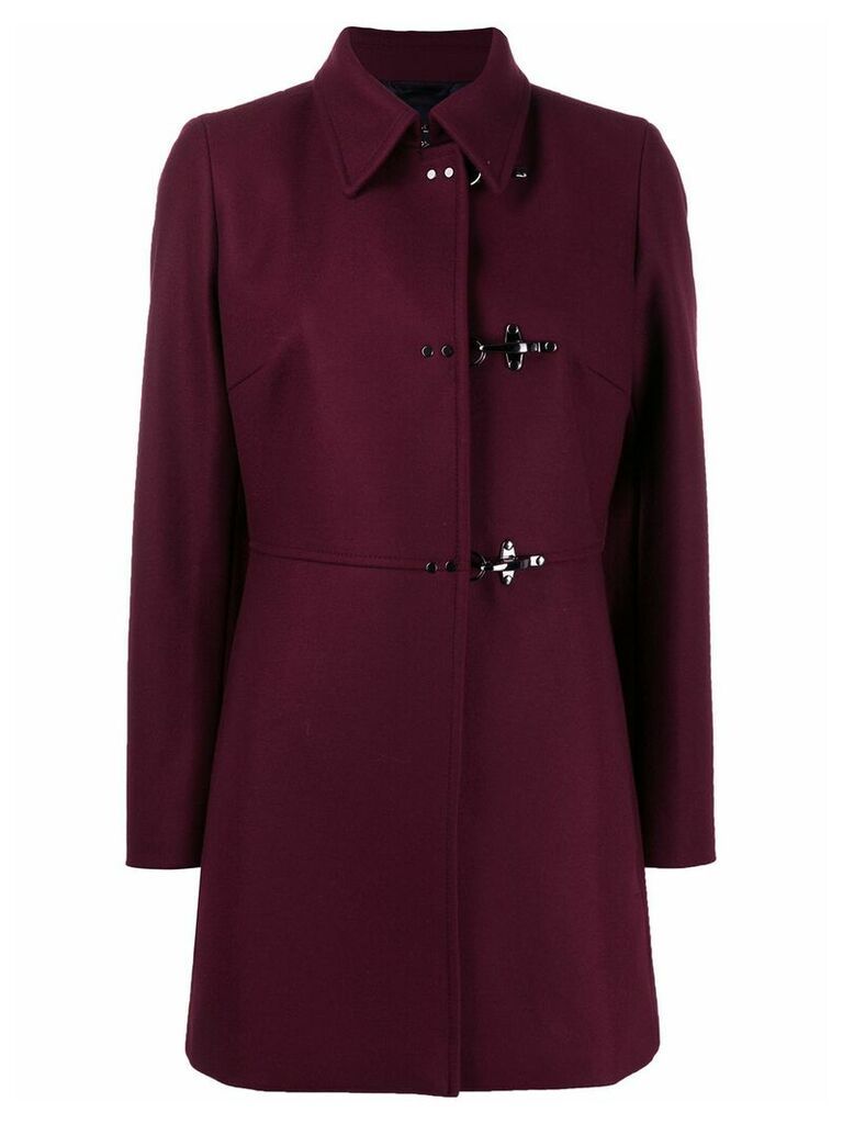 Fay side buckle coat - Red