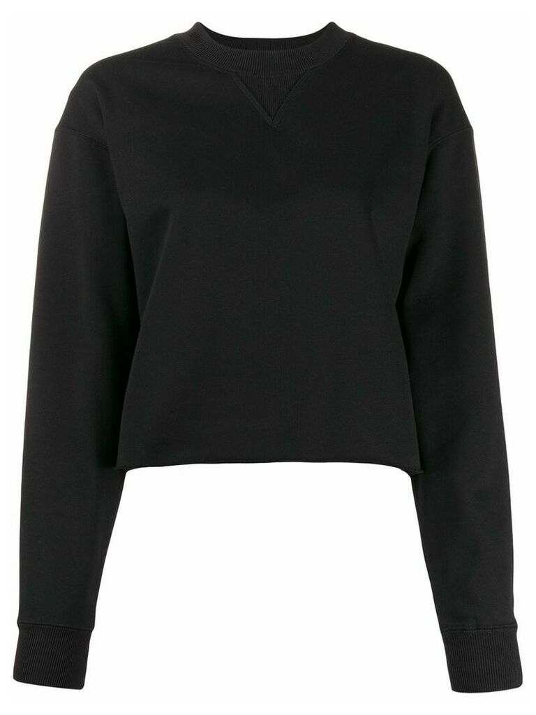 Calvin Klein Jeans cropped loose fit sweater - Black