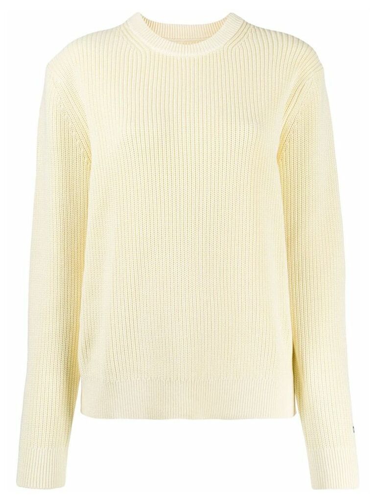 Calvin Klein Jeans ribbed knit jumper - Yellow