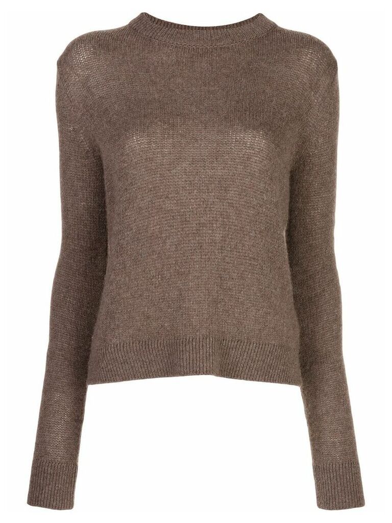 The Row Muriel cashmere slim-fit jumper - Brown