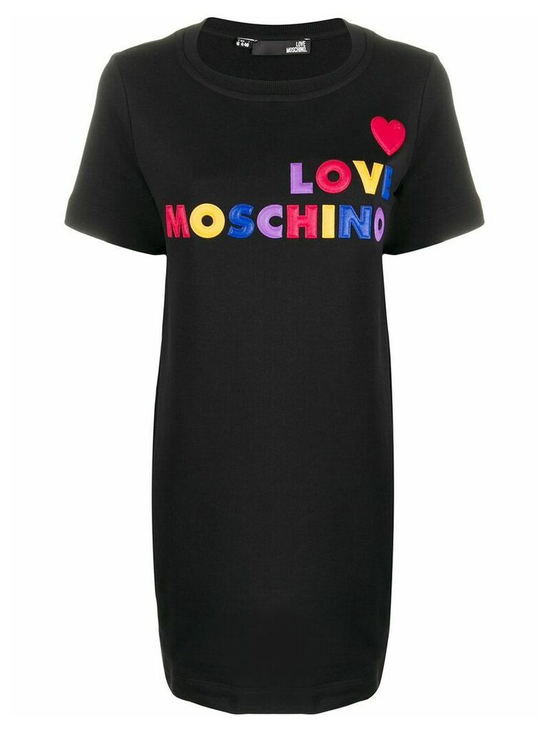 Love Moschino logo T-shirt dress - Black