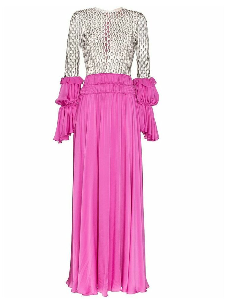 Duran Lantink long net ruffle gown - Pink