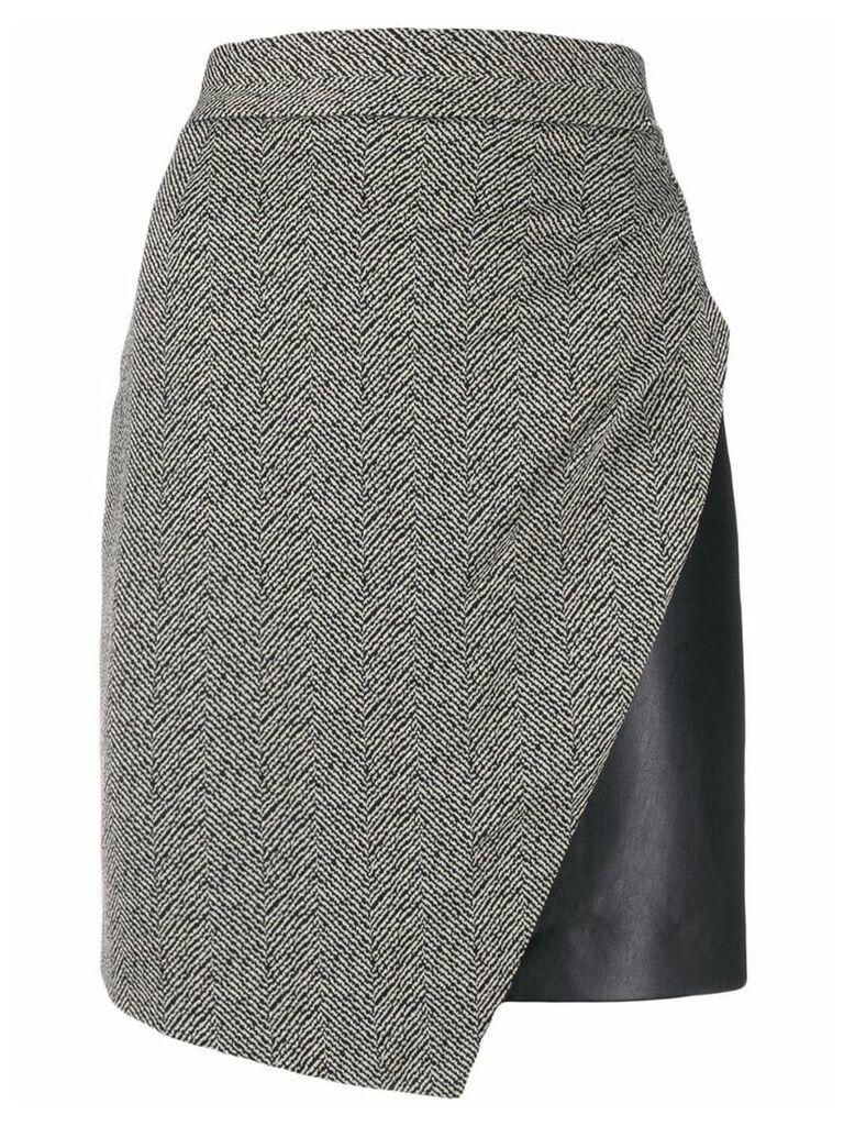 LIU JO asymmetric mini skirt - Black