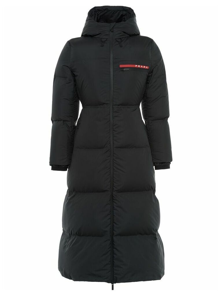 Prada Linea Rossa HX022 technical puffer coat - Black