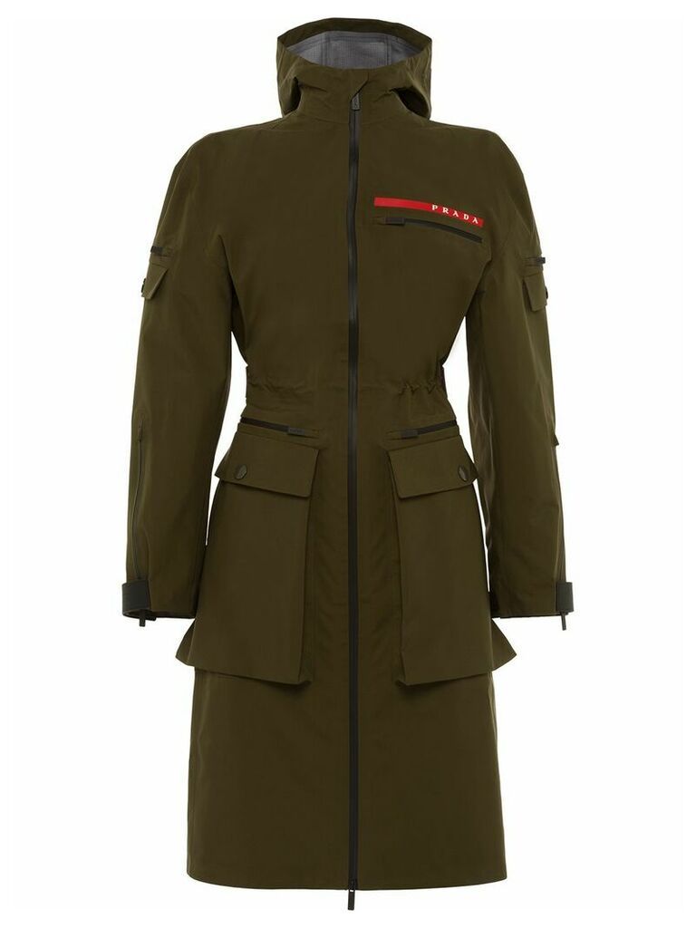 Prada Linea Rossa technical military jacket - Green