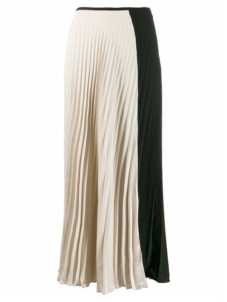 Noon By Noor Avalon pleated two-tone skirt - Black