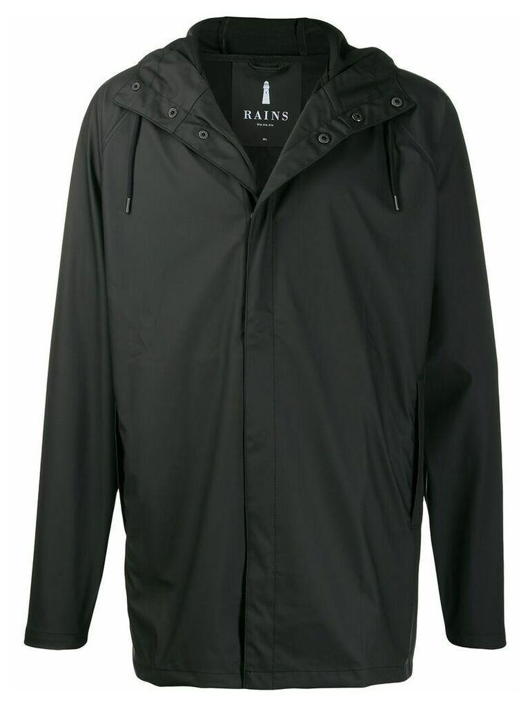Rains hooded short coat - Black