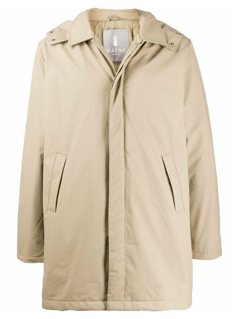 Rains Mac hooded coat - Neutrals