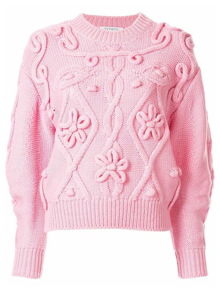 Vivetta cable knit jumper - Pink