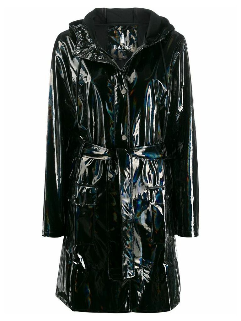 Rains holographic rain coat - Black