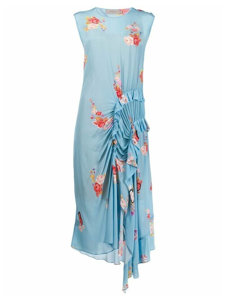 Preen Line floral print dress - Blue