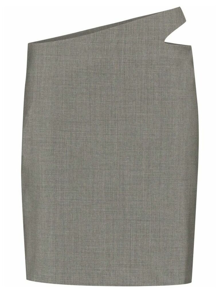 Coperni cutout mini skirt - Grey