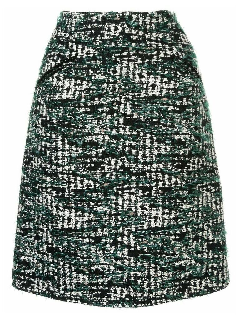 Anteprima tweed A-line skirt - Green