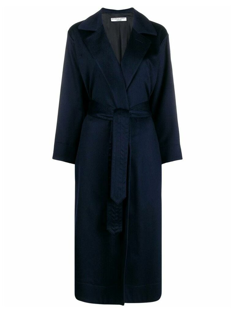 Katharine Hamnett London belted robe coat - Blue