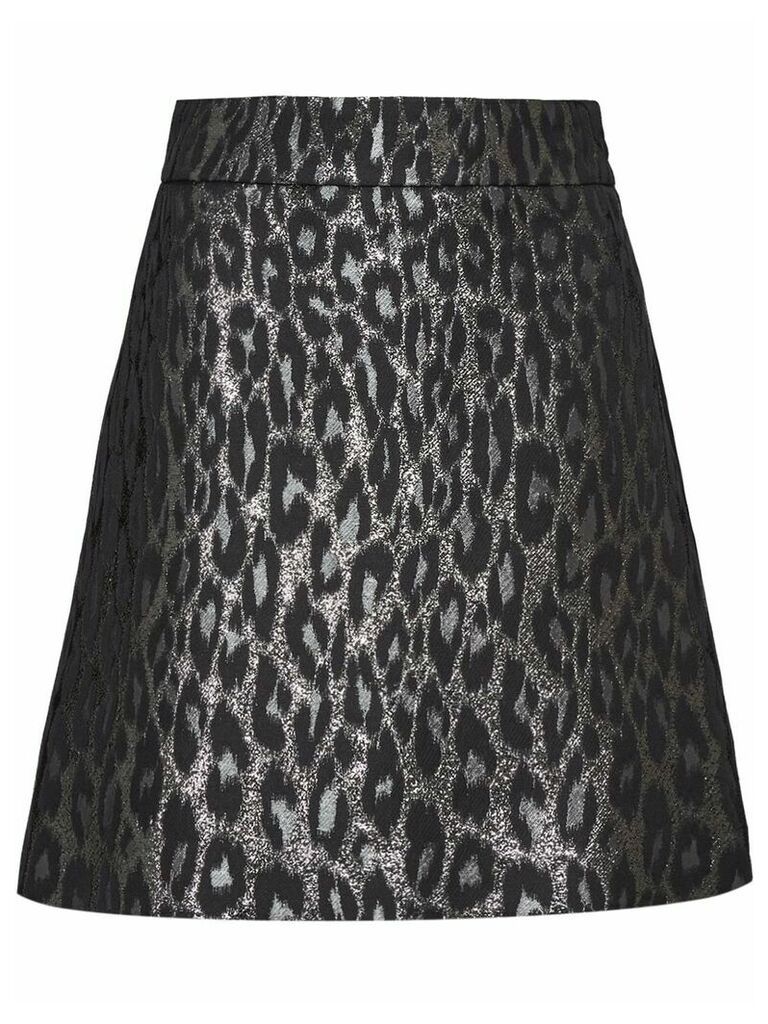 Miu Miu lamé jacquard skirt - Grey