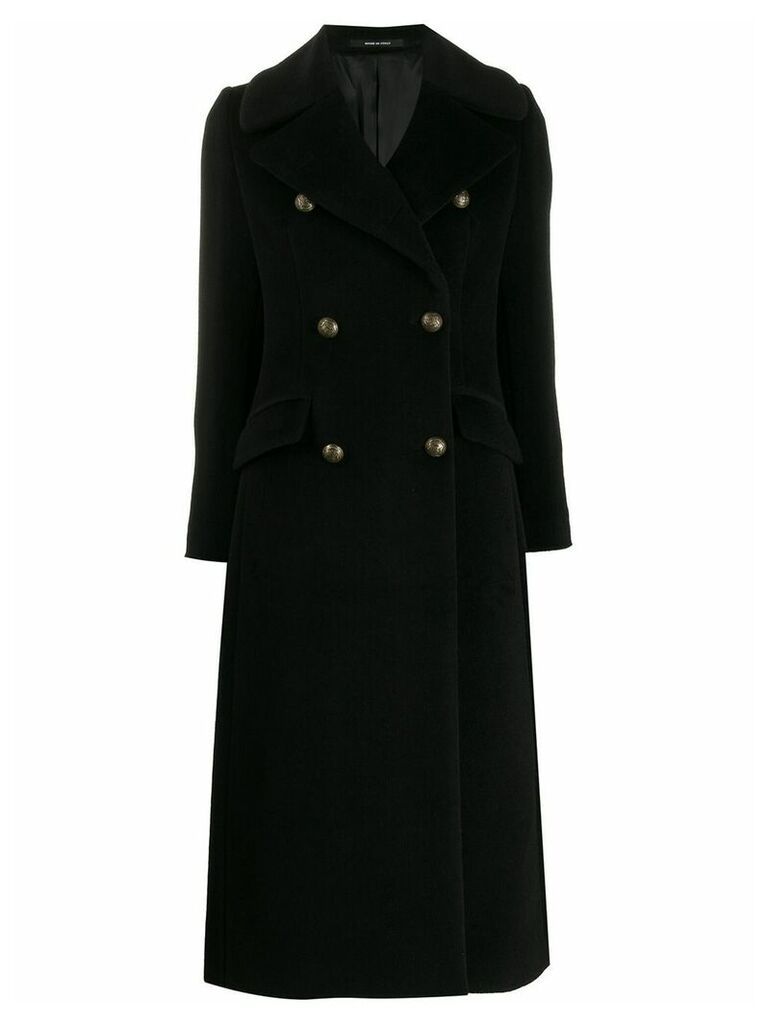 Tagliatore double breasted coat - Black