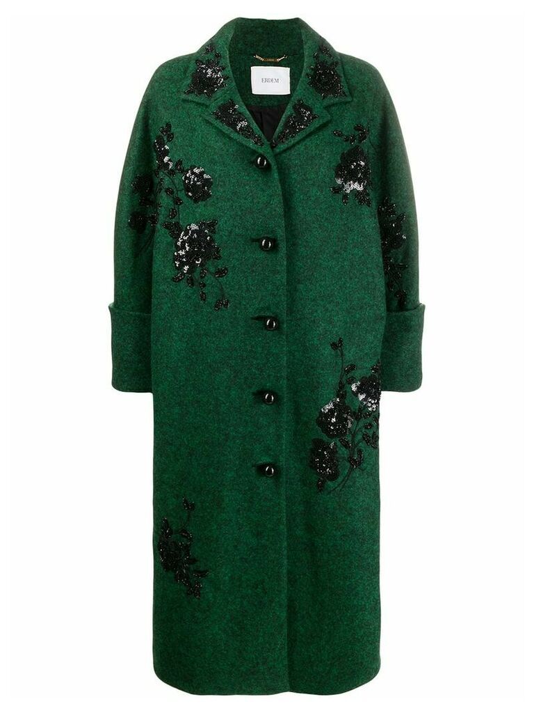 Erdem sequinned coat - Green