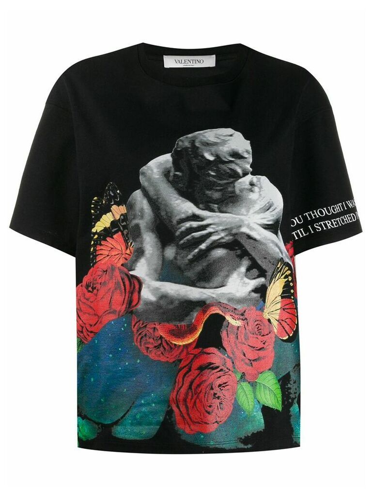 Valentino x Undercover Lovers print T-shirt - Black