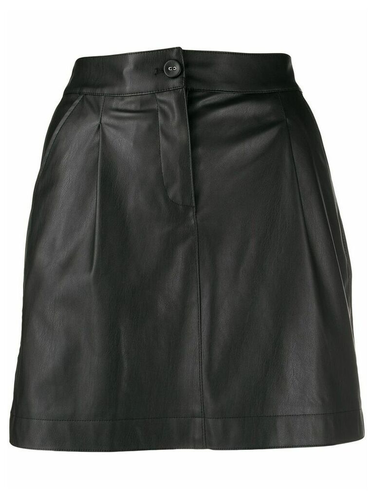 Patrizia Pepe faux-leather mini skirt - Black
